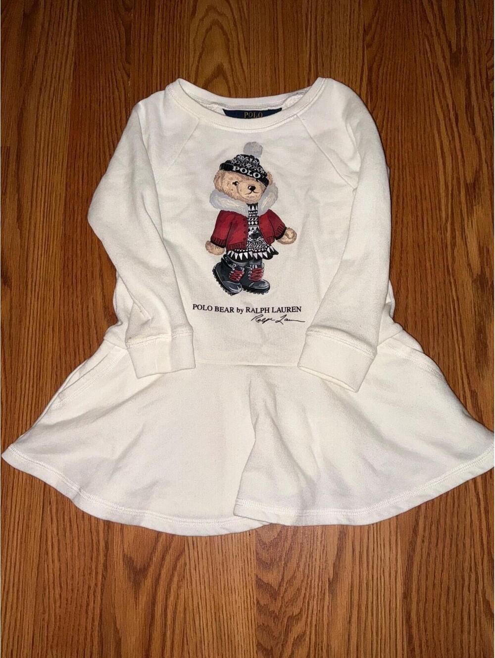 Polar bear by Ralph Lauren dress 2T